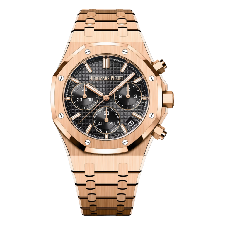 Audemars Piguet Royal Oak 26240OR.OO.1320OR.02 “50th Anniversary” 41mm Black Chronograph Dial Pink Gold Watch