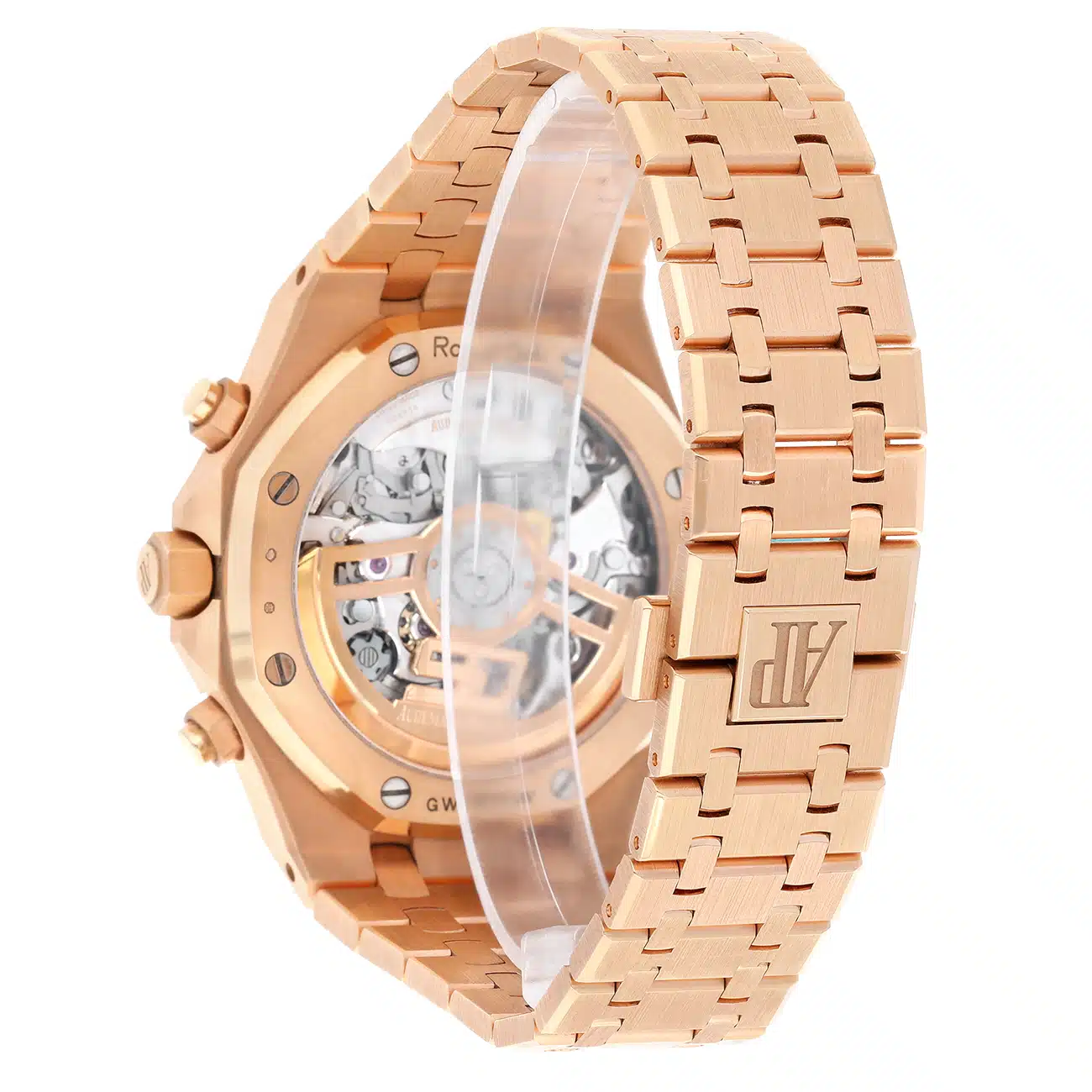 Audemars Piguet Royal Oak 26240OR.OO.1320OR.02 “50th Anniversary” 41mm Black Chronograph Dial Pink Gold Watch – image 9