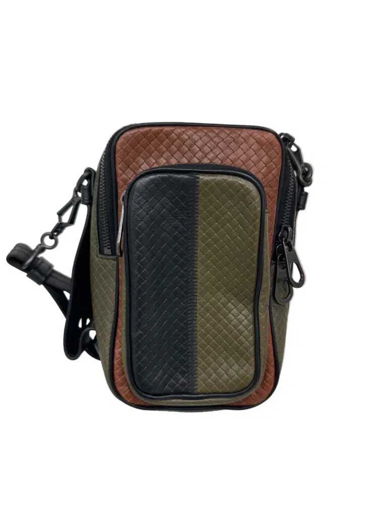 Bottega Veneta Micro Intrecciato Embossed Messenger