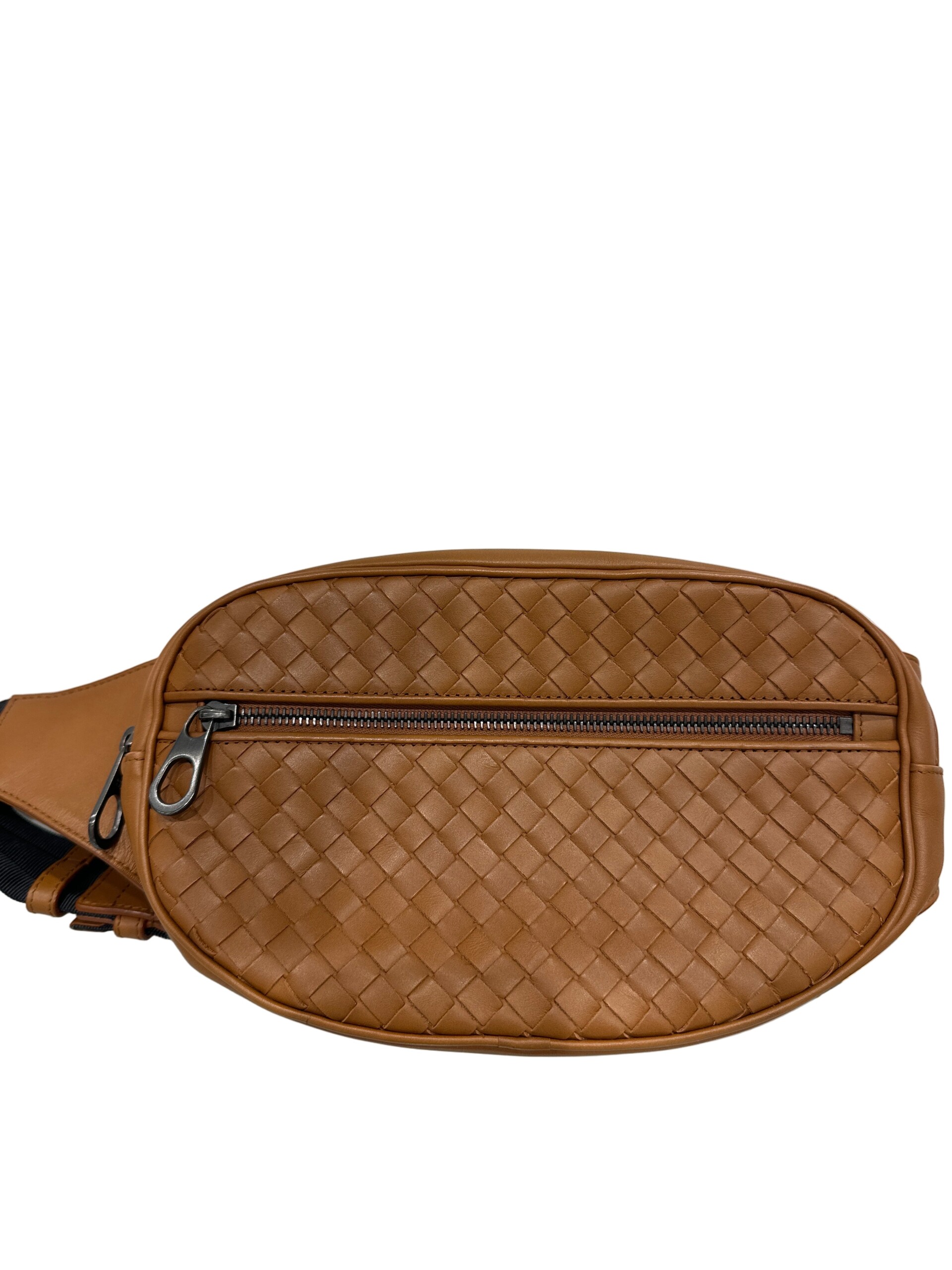 Bottega Veneta Intrecciato Leather Belt Bag Brown