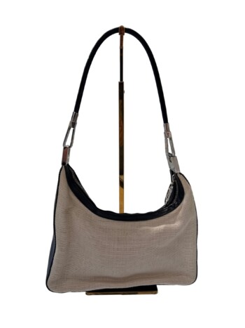 Gucci Jackie O Shoulder Bag Beige Canvas