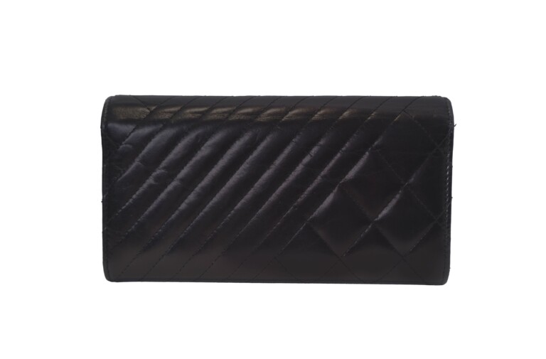 Chanel Black Quilted Leather Wallet - Image 2
