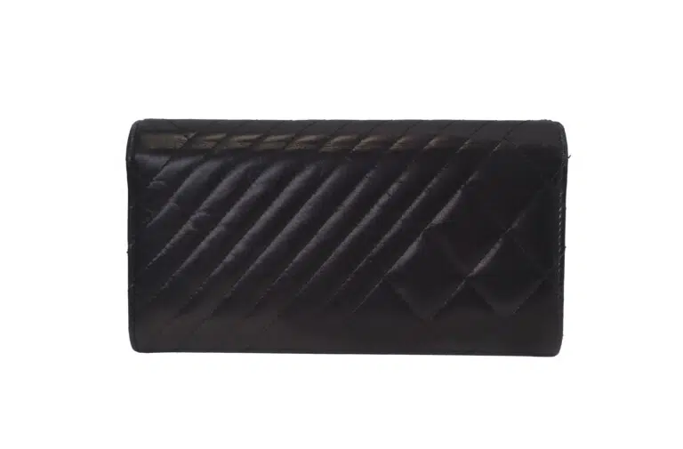 Chanel Black Quilted Leather Wallet – image 2