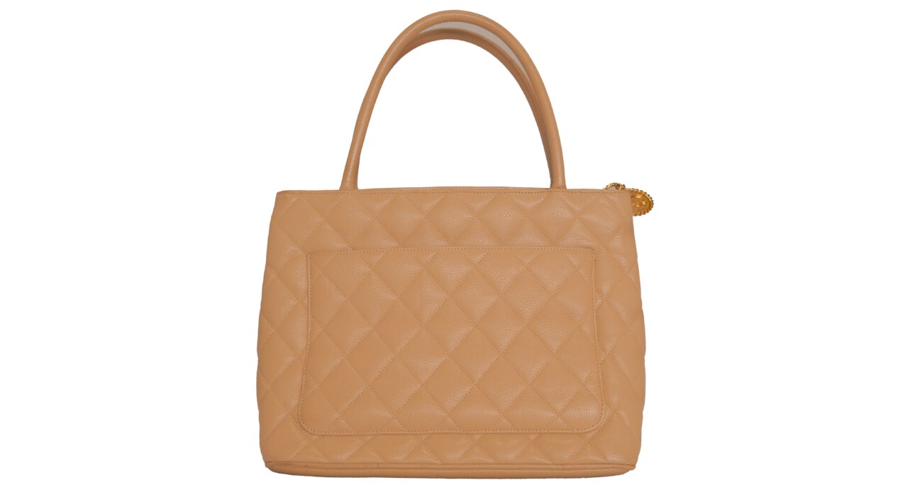 Chanel Tote Tan Medallion