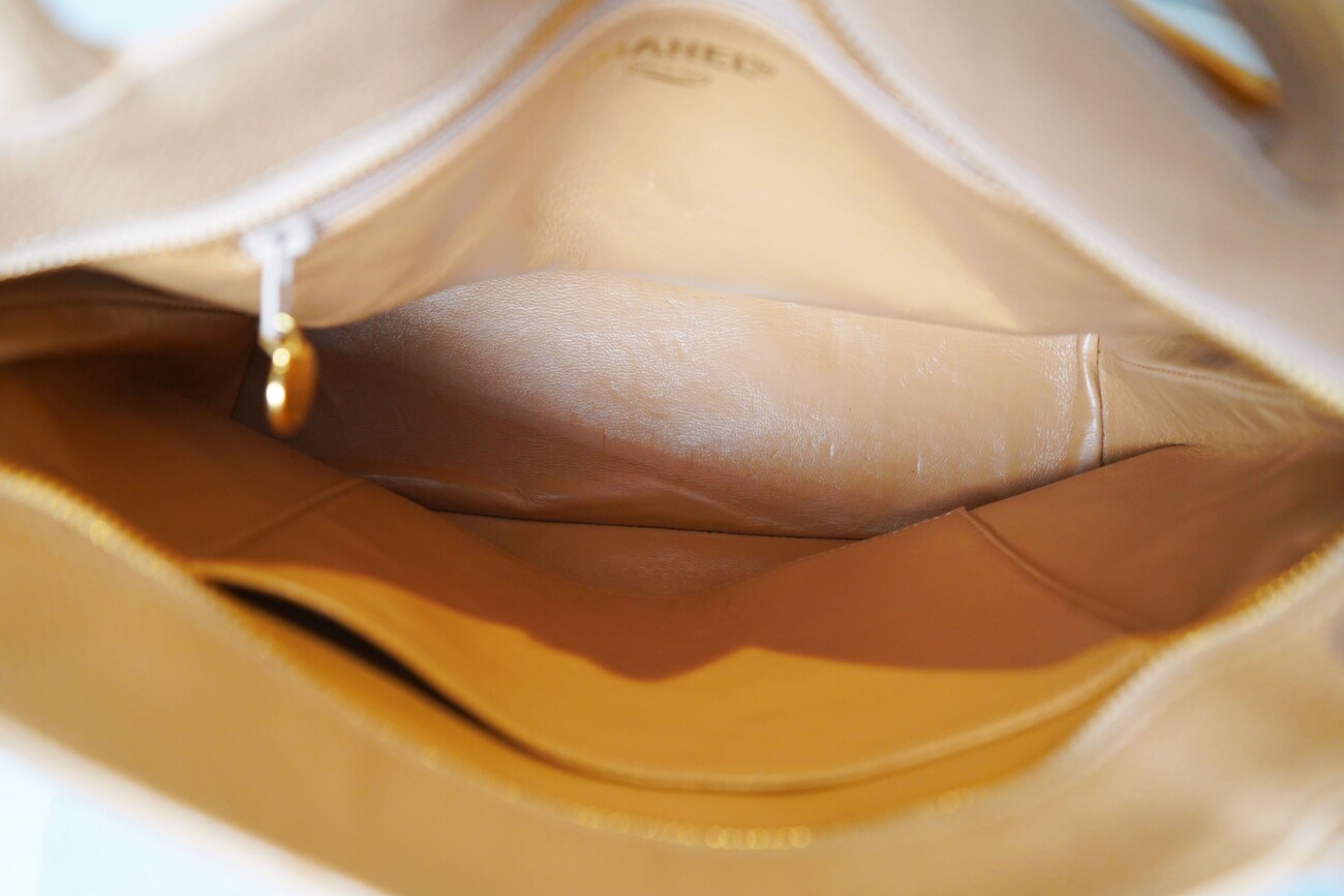 Chanel Tote Tan Medallion