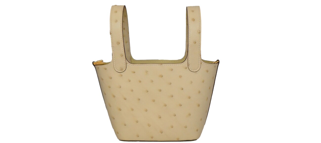 Hermes Picotin 18 Lock Vanille Ostrich