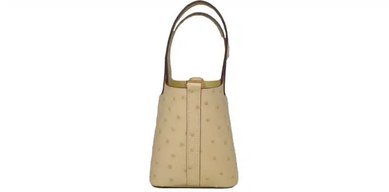 Hermes Picotin 18 Lock Vanille Ostrich – image 4