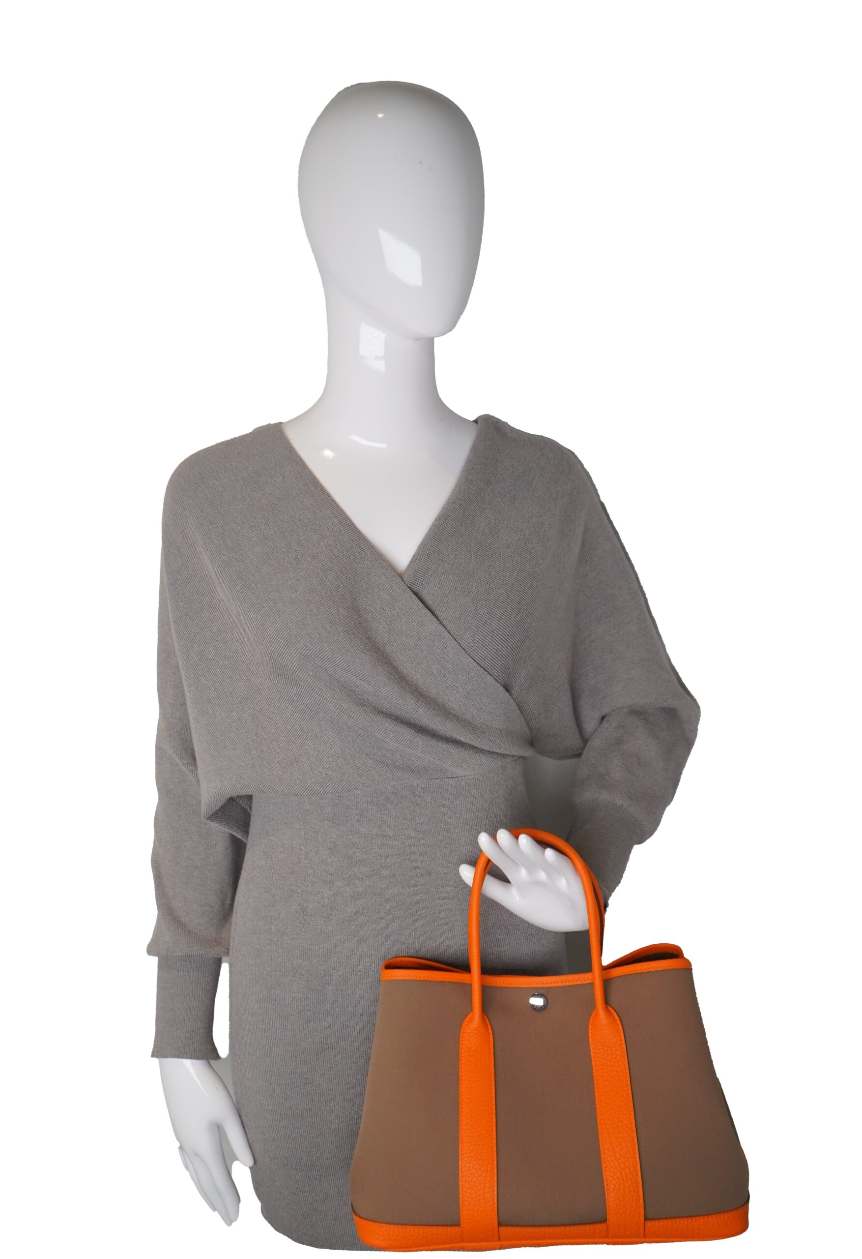 Hermes Orange Garden Tote - Image 7