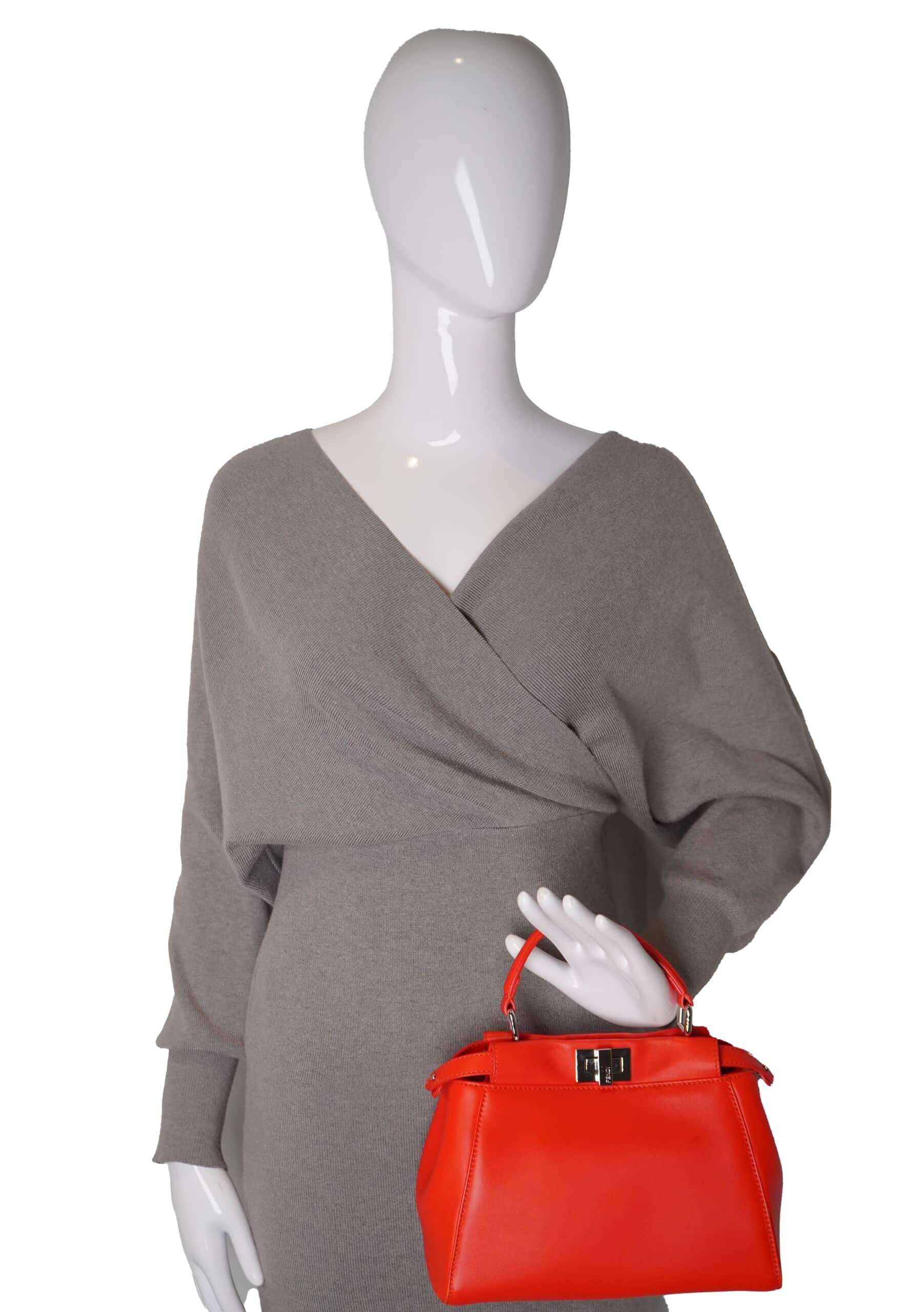 Fendi Mini Peekaboo Red - Watch My Diamonds