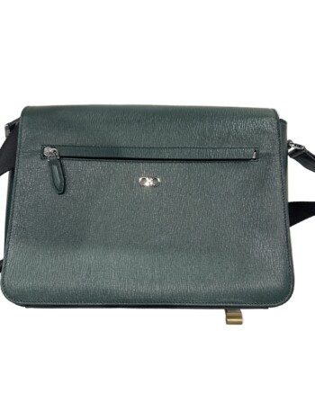Salvatore Ferragamo Gancini Leather Messenger Bag