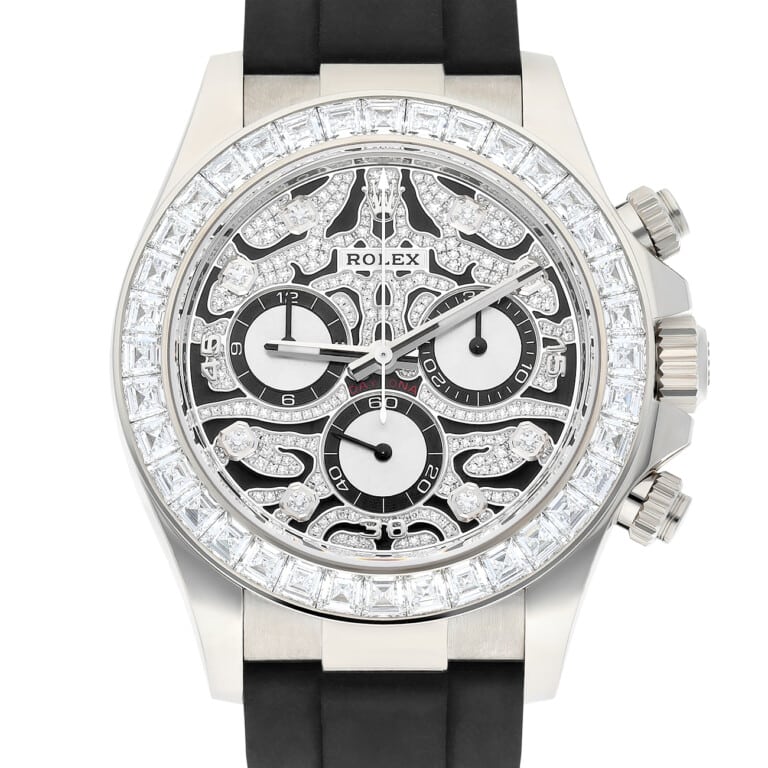 Rolex Daytona 116589TBR 40mm ‘Eye of the Tiger’ Oysterflex Strap White Gold Watch – alternate view