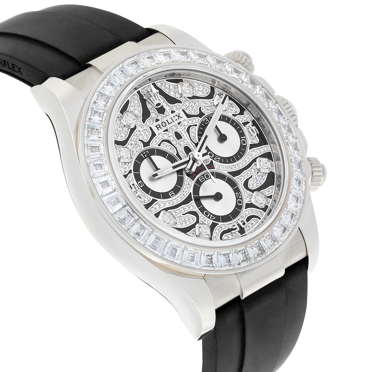 Rolex Daytona 116589TBR 40mm 'Eye of the Tiger' Oysterflex Strap White Gold Watch