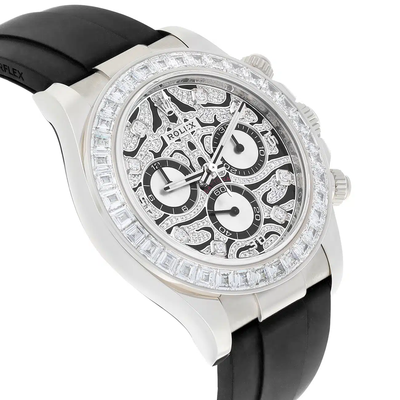 Rolex Daytona 116589TBR 40mm 'Eye of the Tiger' Oysterflex Strap White Gold Watch – image 4