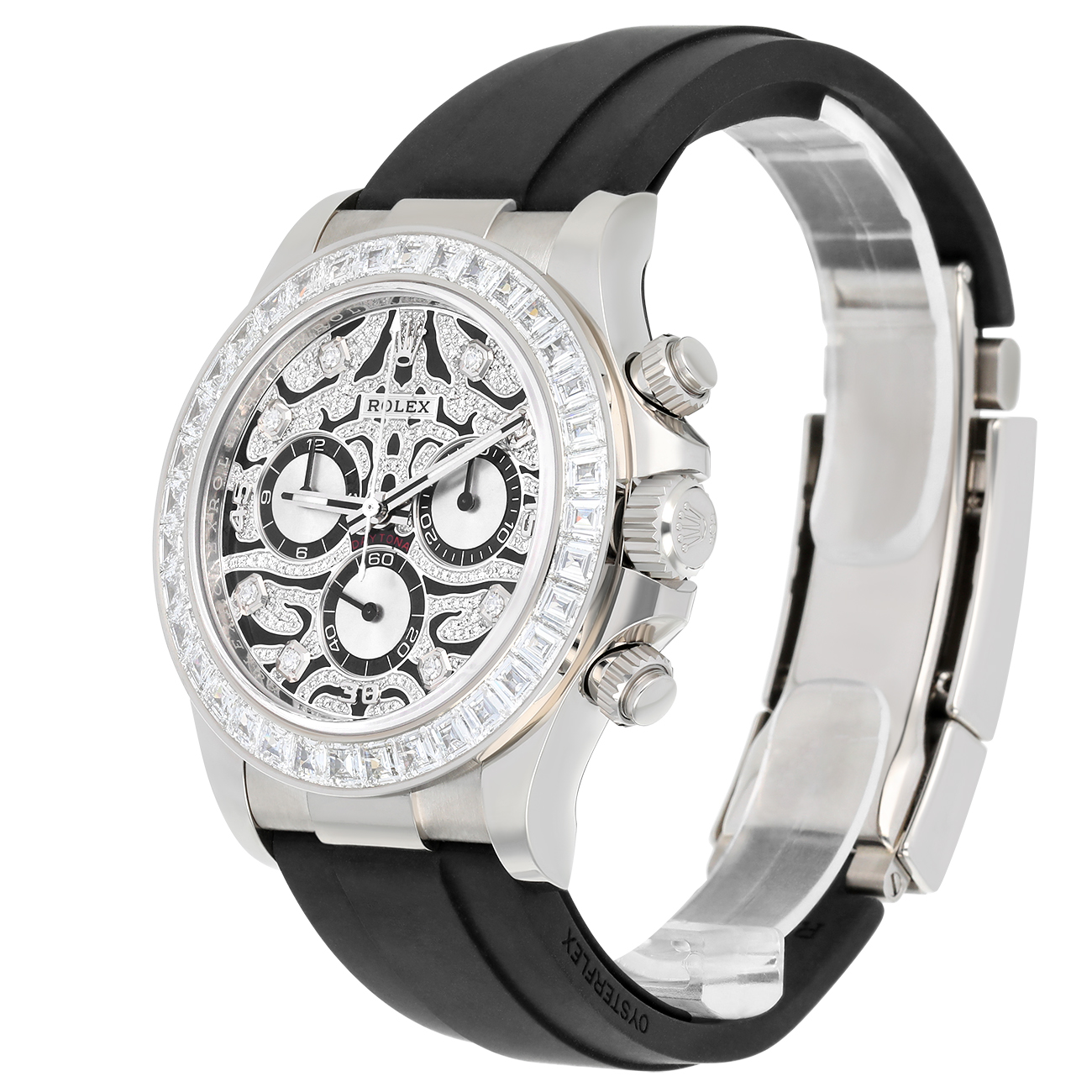 Rolex Daytona 116589TBR 40mm 'Eye of the Tiger' Oysterflex Strap White Gold Watch