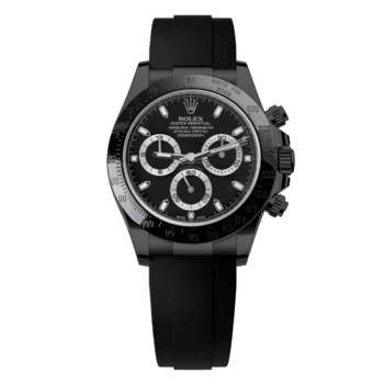 Rolex Daytona 116523 Black Dial Black Oysterflex Strap PVD/DLC Coated Watch