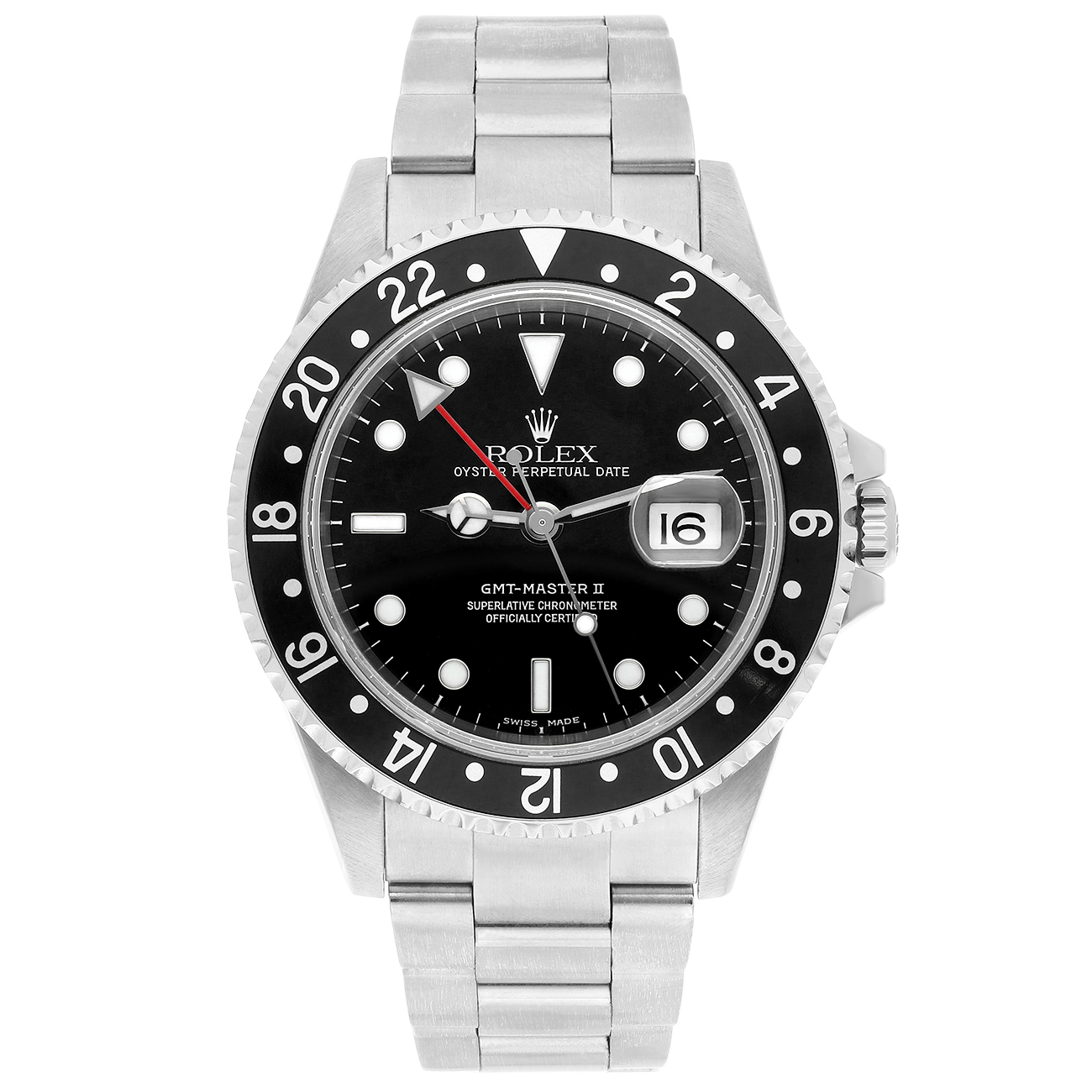 Rolex GMT-Master II 16710 40mm Black Dial Oyster Bracelet Stainless Steel Watch