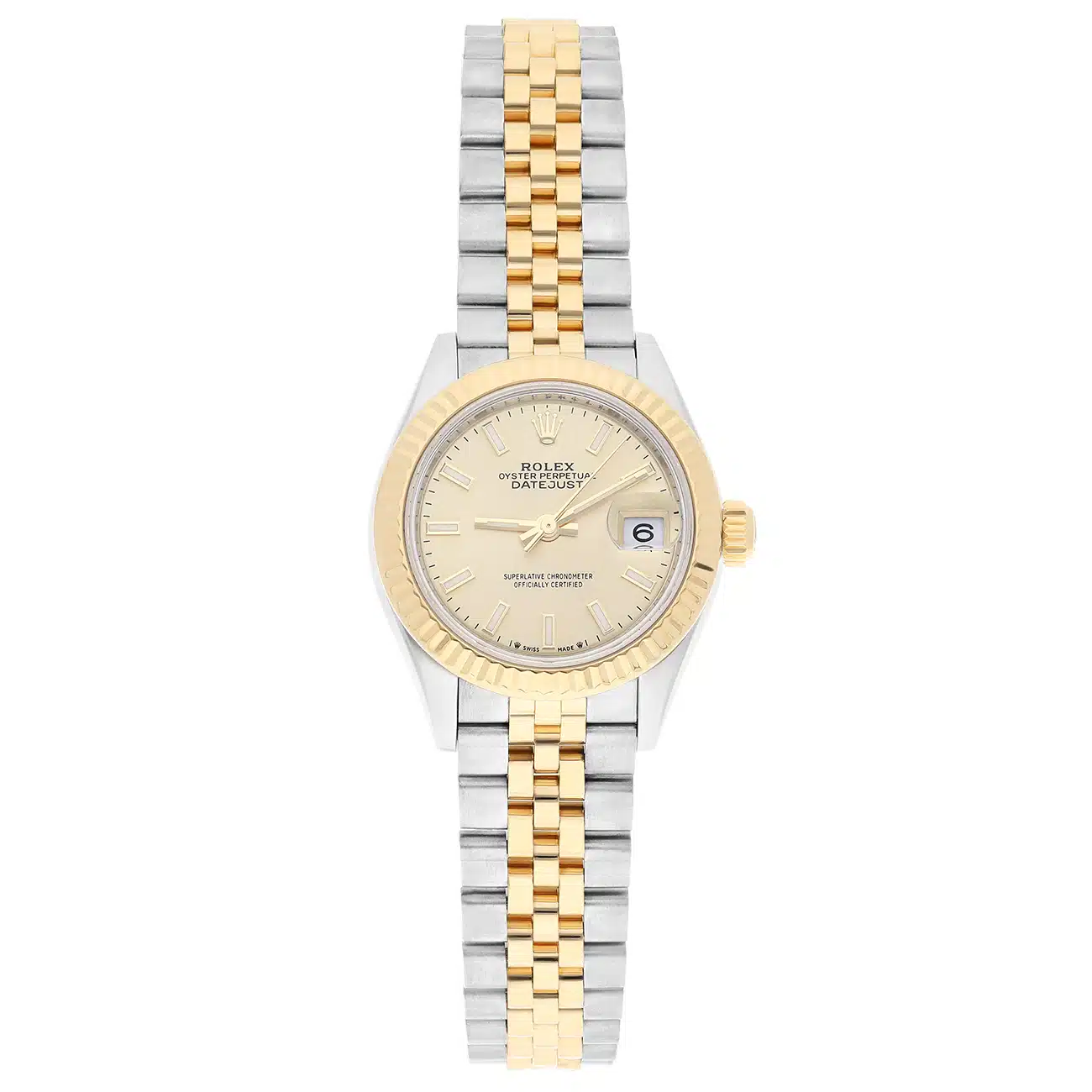 Rolex Lady-Datejust 279173-0001 28 MM  Champagne Dial Jubilee Bracelet Two Tone Watch – image 2