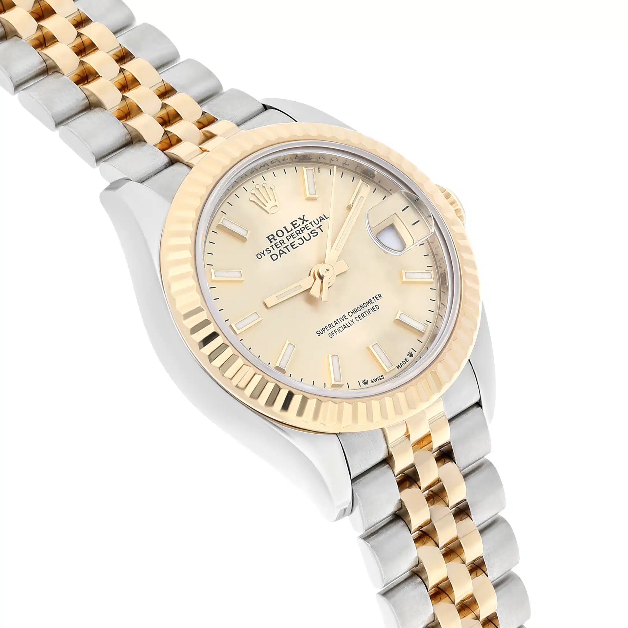 Rolex Lady-Datejust 279173-0001 28 MM  Champagne Dial Jubilee Bracelet Two Tone Watch – image 5