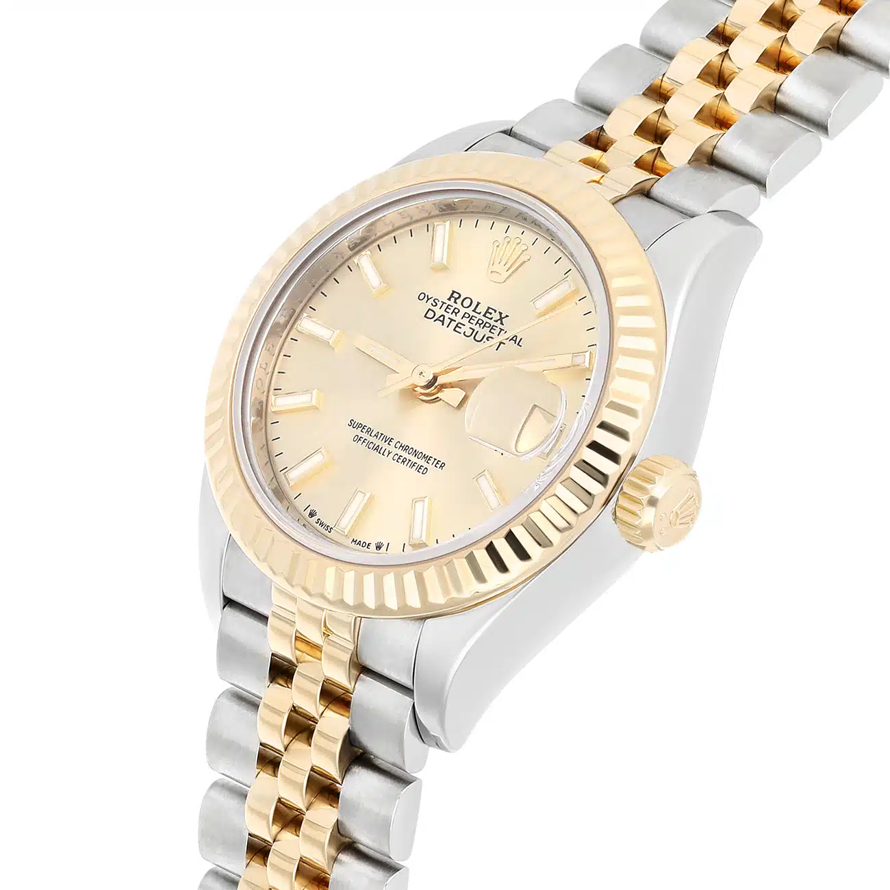 Rolex Lady-Datejust 279173-0001 28 MM  Champagne Dial Jubilee Bracelet Two Tone Watch – image 7
