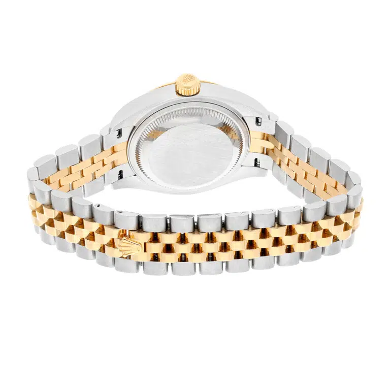 Rolex Datejust 28 279173-0009 Fluted Bezel Champagne Roman Dial Jubilee Bracelet Steel/Yellow Gold – image 8