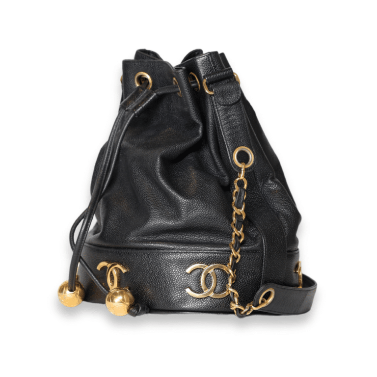 Chanel - CC Drawstring Bucket Bag - Image 3