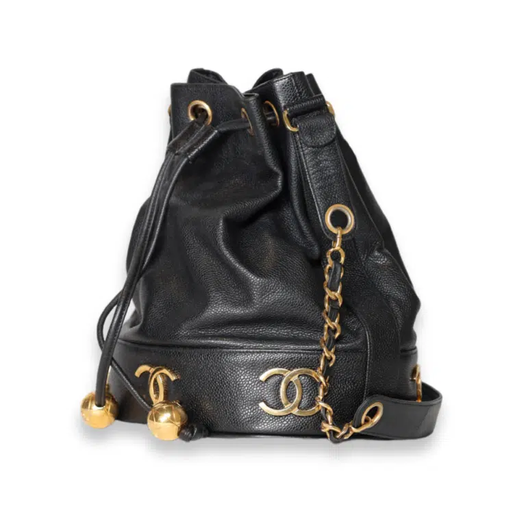 Chanel - CC Drawstring Bucket Bag – image 3