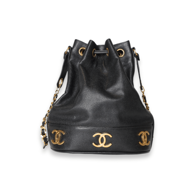 Chanel - CC Drawstring Bucket Bag - Image 4