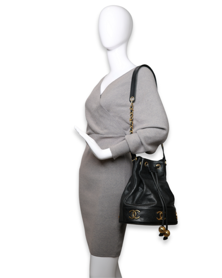 Chanel - CC Drawstring Bucket Bag - Image 2