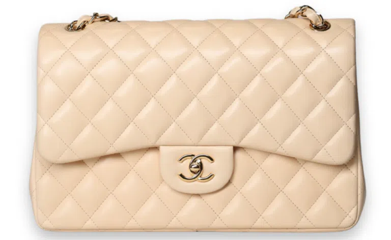 Chanel - Jumbo Double Flap Beige w/Gold Hardware