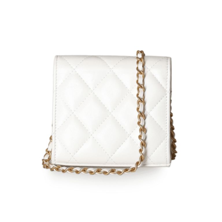 Chanel - Lambskin Mini Flap Bag with Heart Turn Lock (Pre-Owned) - Image 4