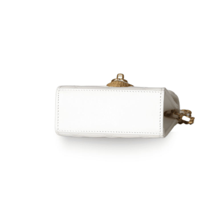 Chanel - Lambskin Mini Flap Bag with Heart Turn Lock (Pre-Owned) - Image 5