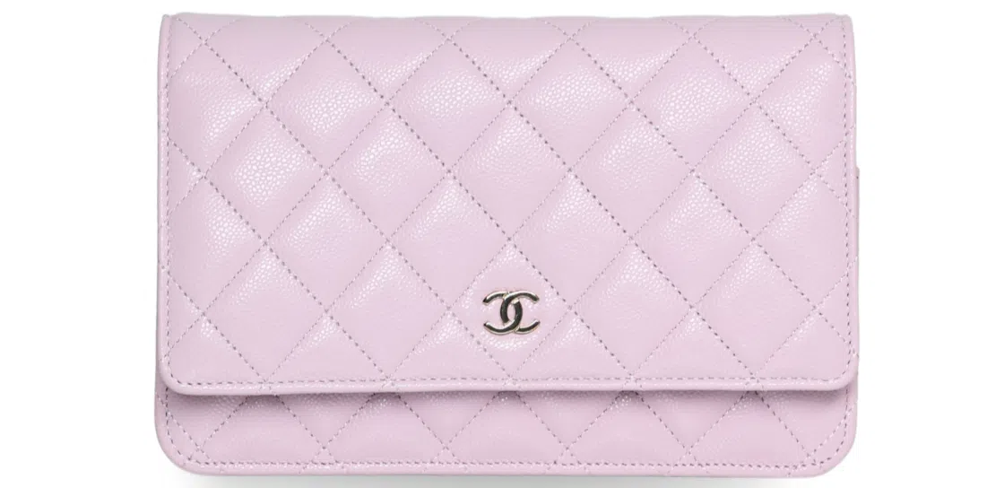Chanel - Classic Quilted  Caviar WOC Light Pink (Pre-Owned)