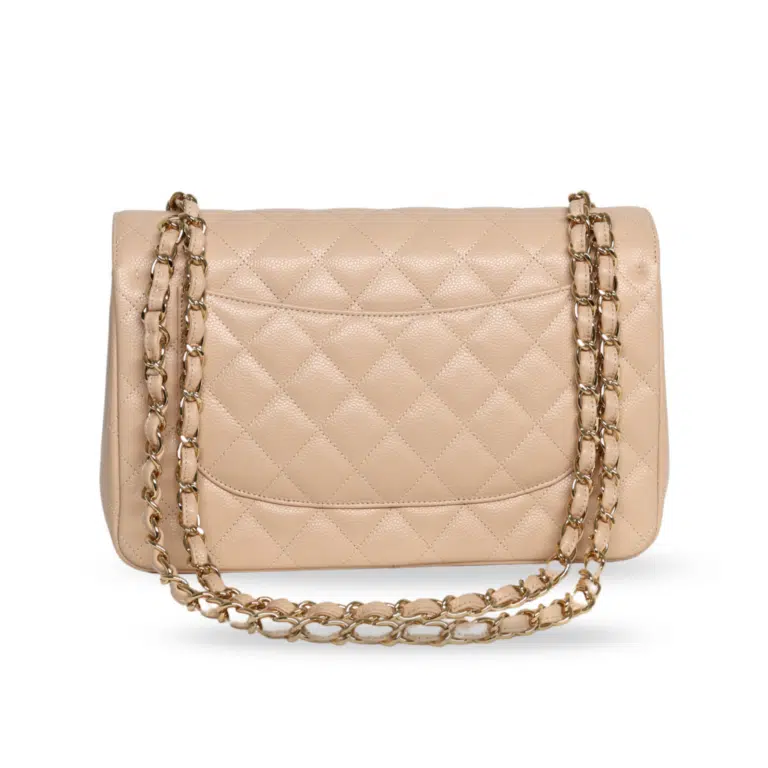 Chanel - Caviar Quilted Jumbo Double Flap Beige Clair – image 2