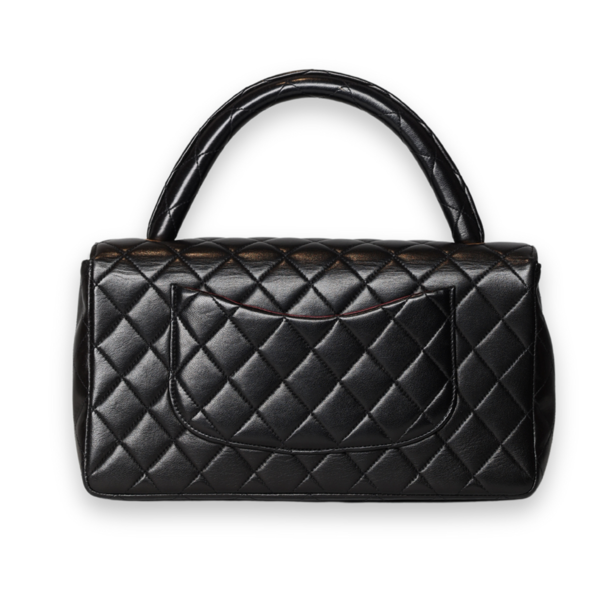 Chanel Vintage Twin Top Handbag in Lambskin