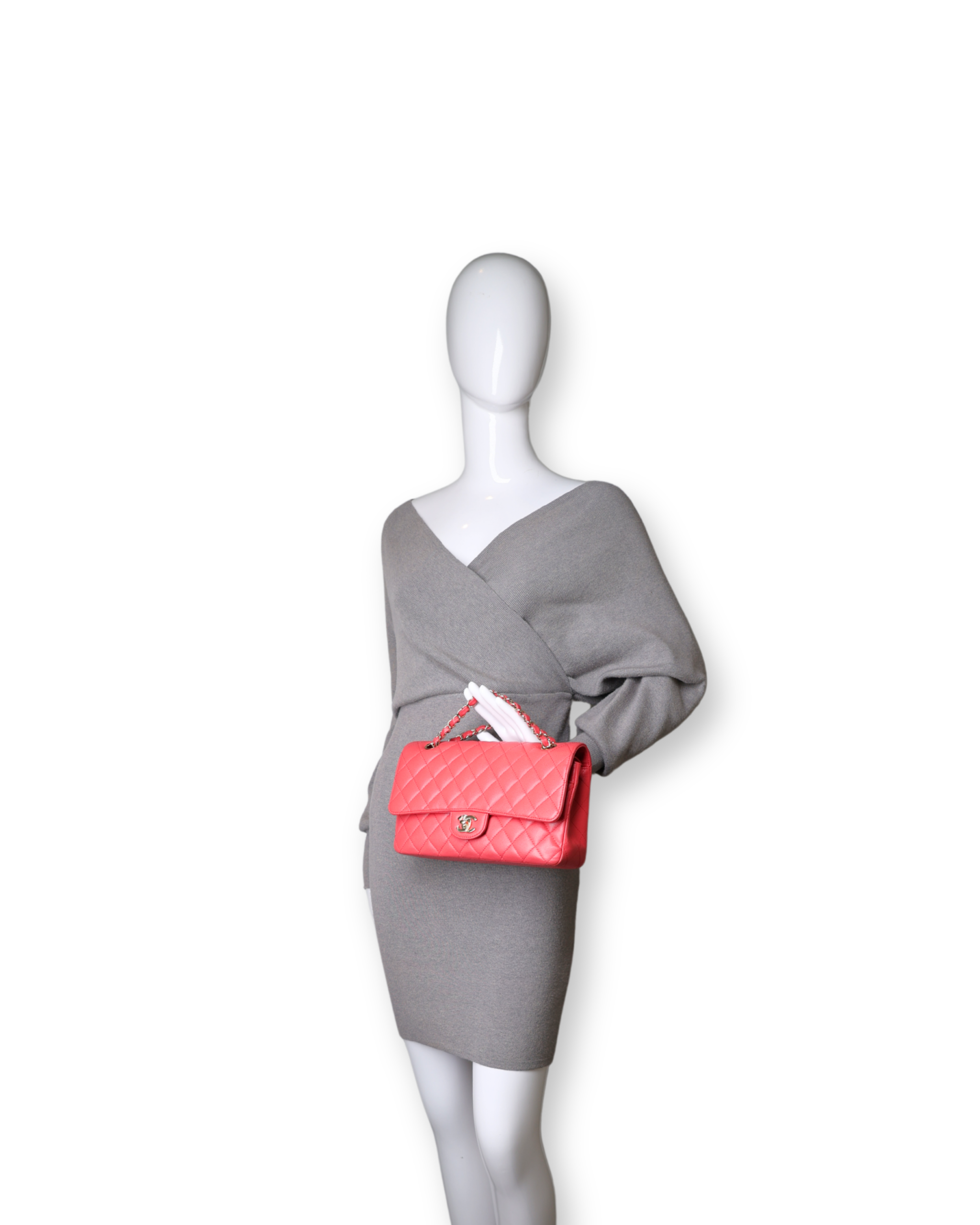 Chanel - Caviar Double Flap Medium Pink (Pre-Owned)