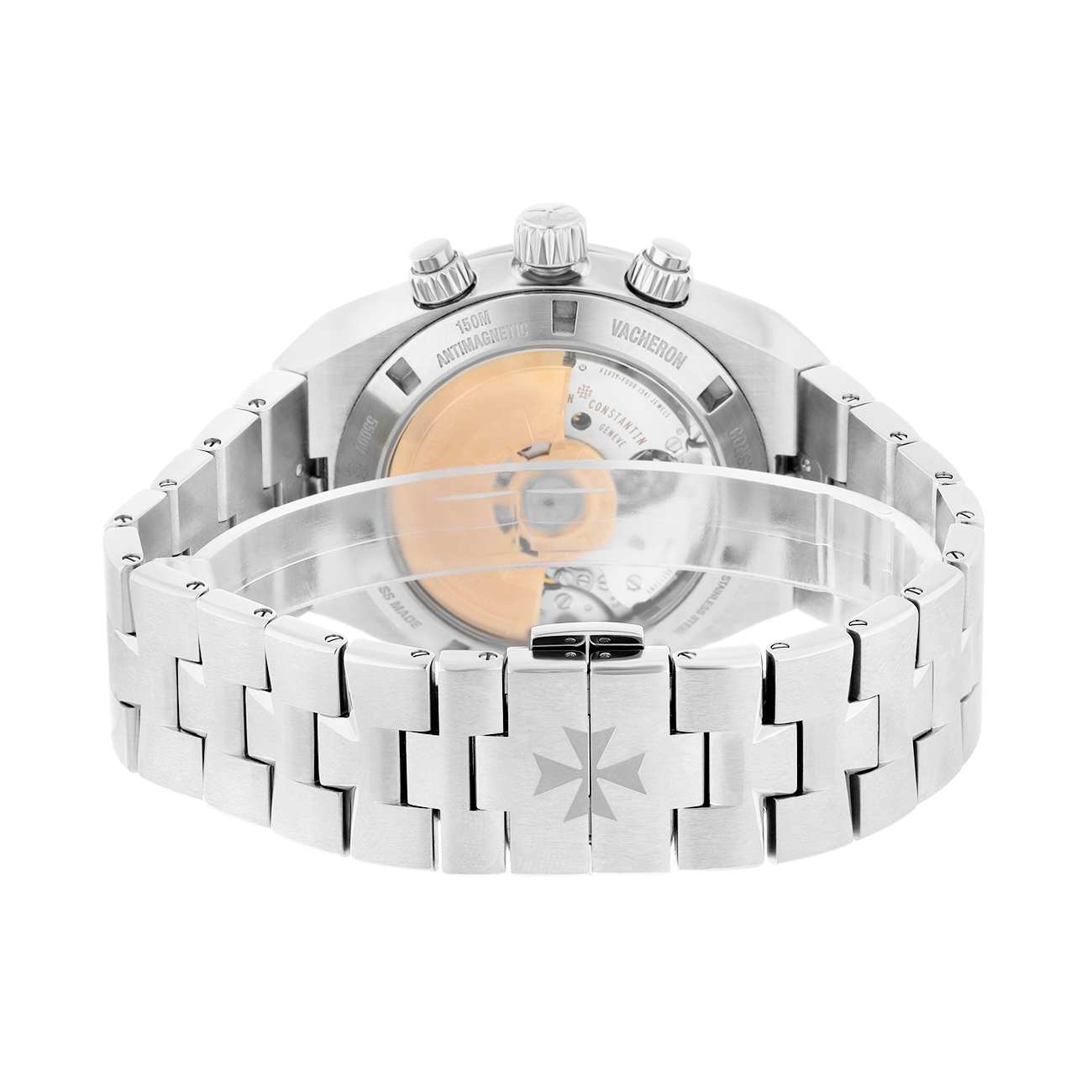 Vacheron Constantin Overseas 5500V/110A-B148 Blue Chronograph Dial Fixed Bezel Stainless Steel Watch - 2023