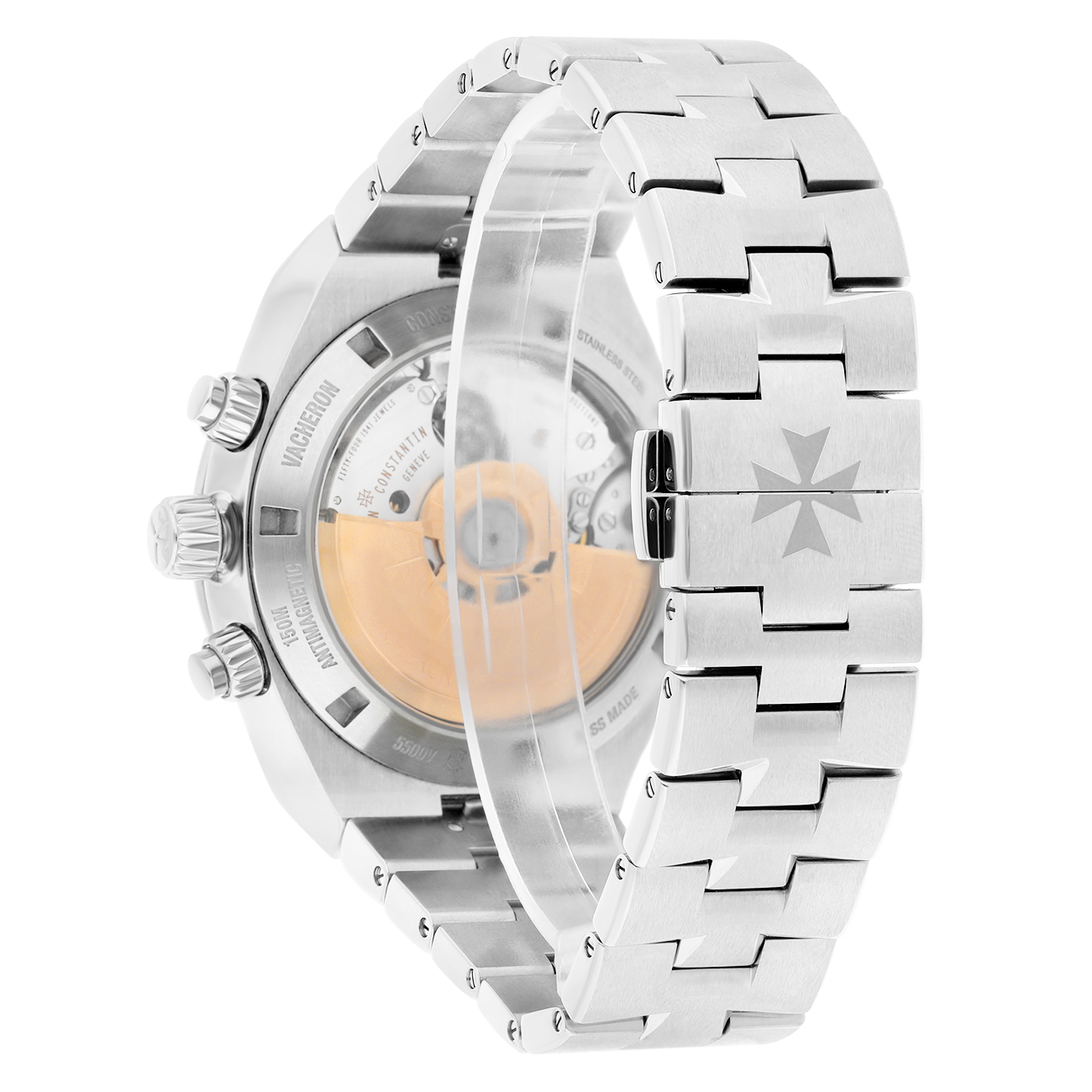 Vacheron Constantin Overseas 5500V/110A-B148 Blue Chronograph Dial Fixed Bezel Stainless Steel Watch - 2023