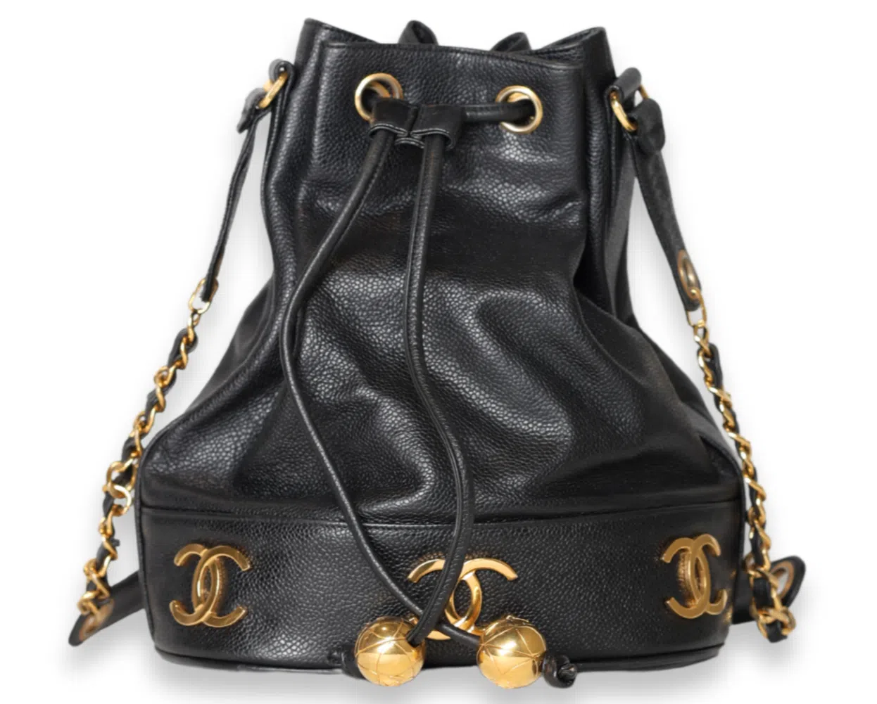 Chanel - CC Drawstring Bucket Bag