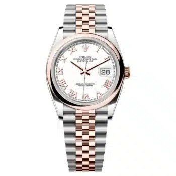 Rolex Datejust 126201-0015 White Dial 36 MM Two Tone Jubilee Bracelet