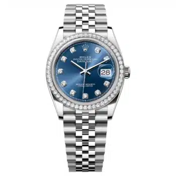 Rolex Datejust 36 126284RBR-0029 blue dial, Jubilee bracelet, diamond bezel