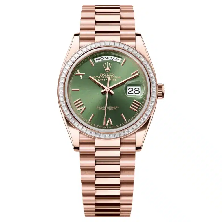 Rolex Day-Date 128395TBR-0033 Rose Gold Green Dial