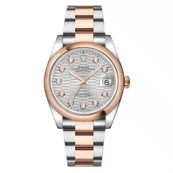 Rolex Datejust 126201-0040 Silver Fluted Dial Two Tone Oyster Bracelet