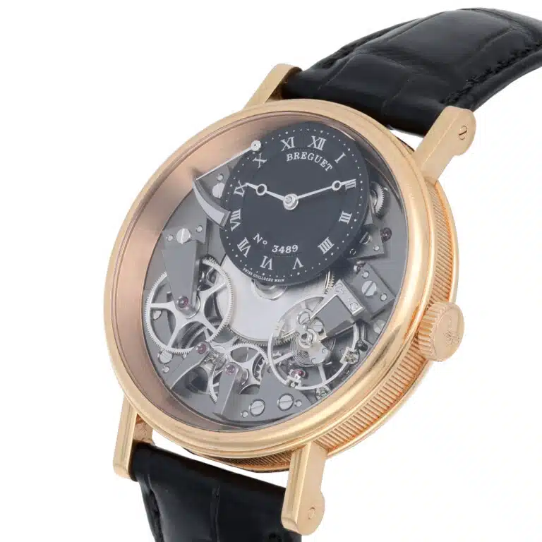 Breguet Tradition 7057BRG99W6 Grey Dial Black Leather Strap Rose Gold Watch 2019 – image 5