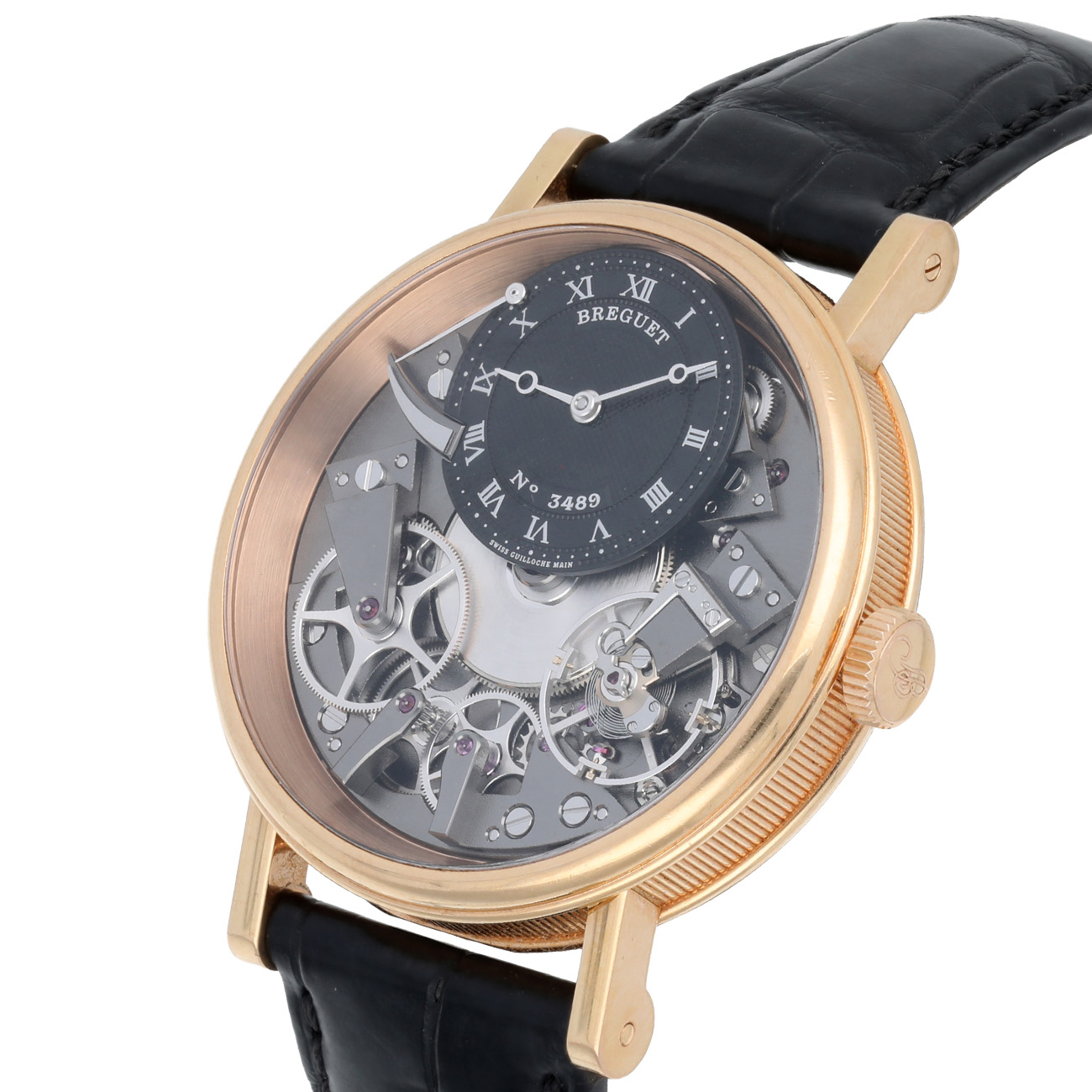 Breguet Tradition 7057BRG99W6 Grey Dial Black Leather Strap Rose Gold Watch 2019