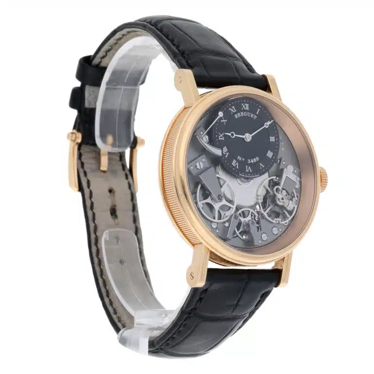 Breguet Tradition 7057BRG99W6 Grey Dial Black Leather Strap Rose Gold Watch 2019 – image 7