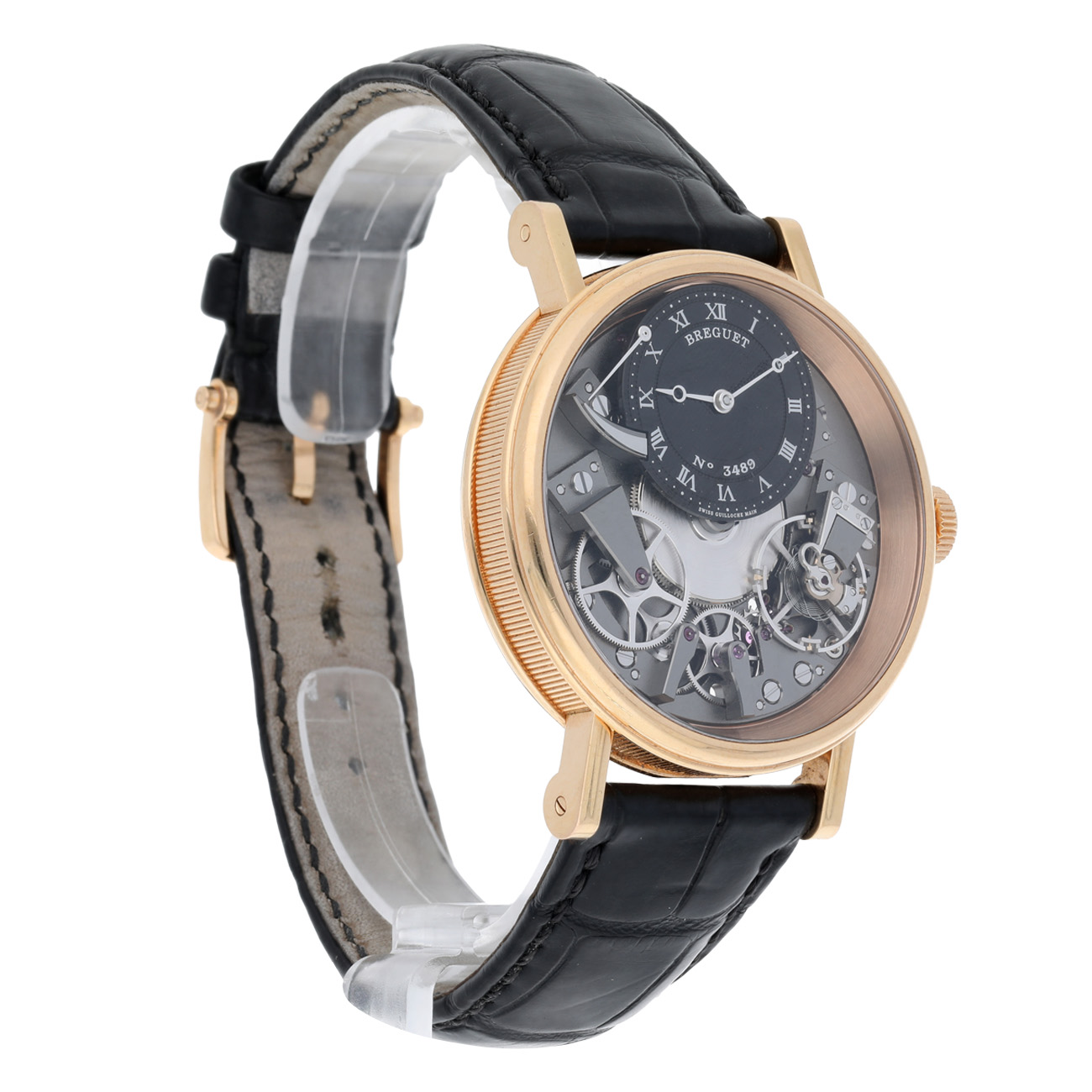 Breguet Tradition 7057BRG99W6 Grey Dial Black Leather Strap Rose Gold Watch 2019