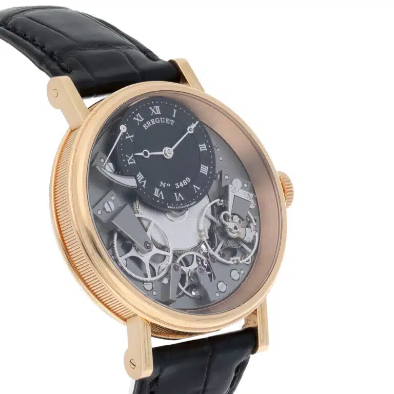 Breguet Tradition 7057BRG99W6 Grey Dial Black Leather Strap Rose Gold Watch 2019 – image 6