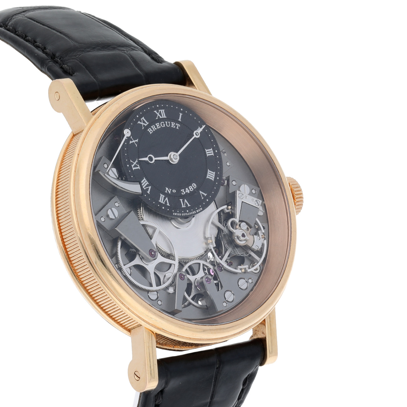 Breguet Tradition 7057BRG99W6 Grey Dial Black Leather Strap Rose Gold Watch 2019
