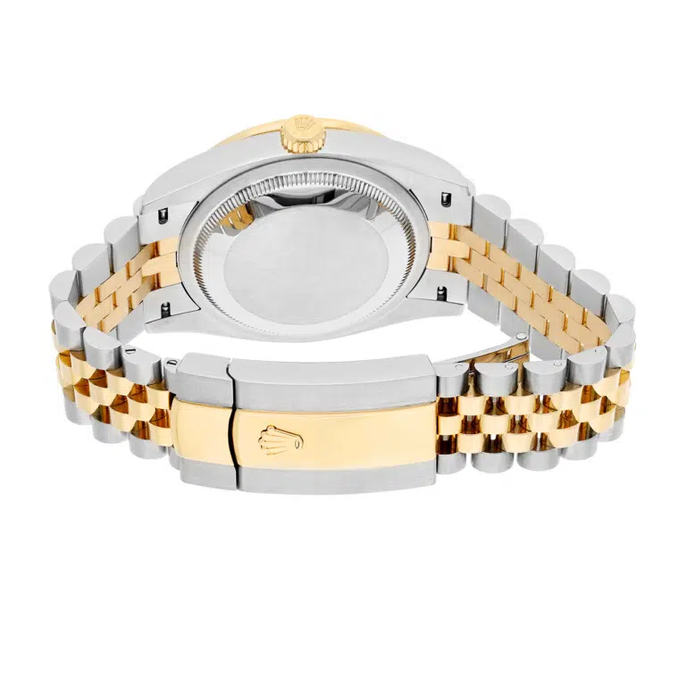 Rolex Datejust 126283rbr-0007 36mm Black Diamond Dial Diamond Bezel Stainless Steel Yellow Gold Watch – image 8
