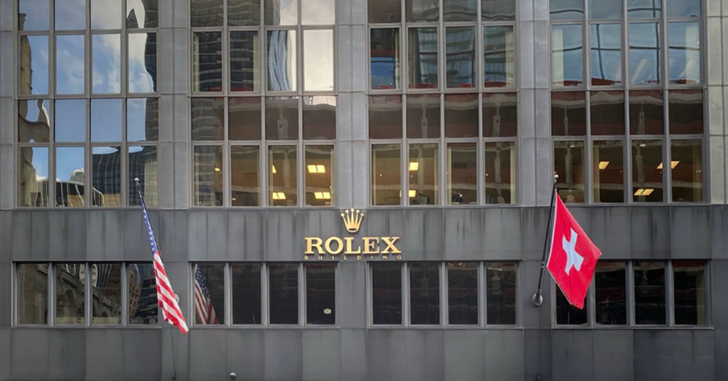 Rolex building in New York City